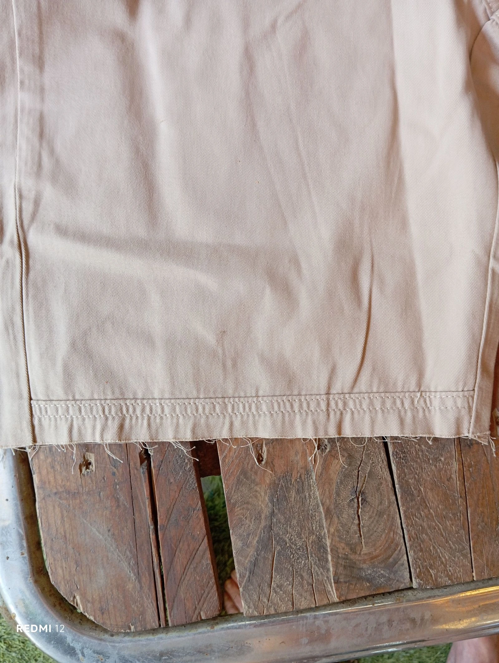 Beige Collusion Bermudas – Boyish Style / Unisex – Size 28 – photo 4